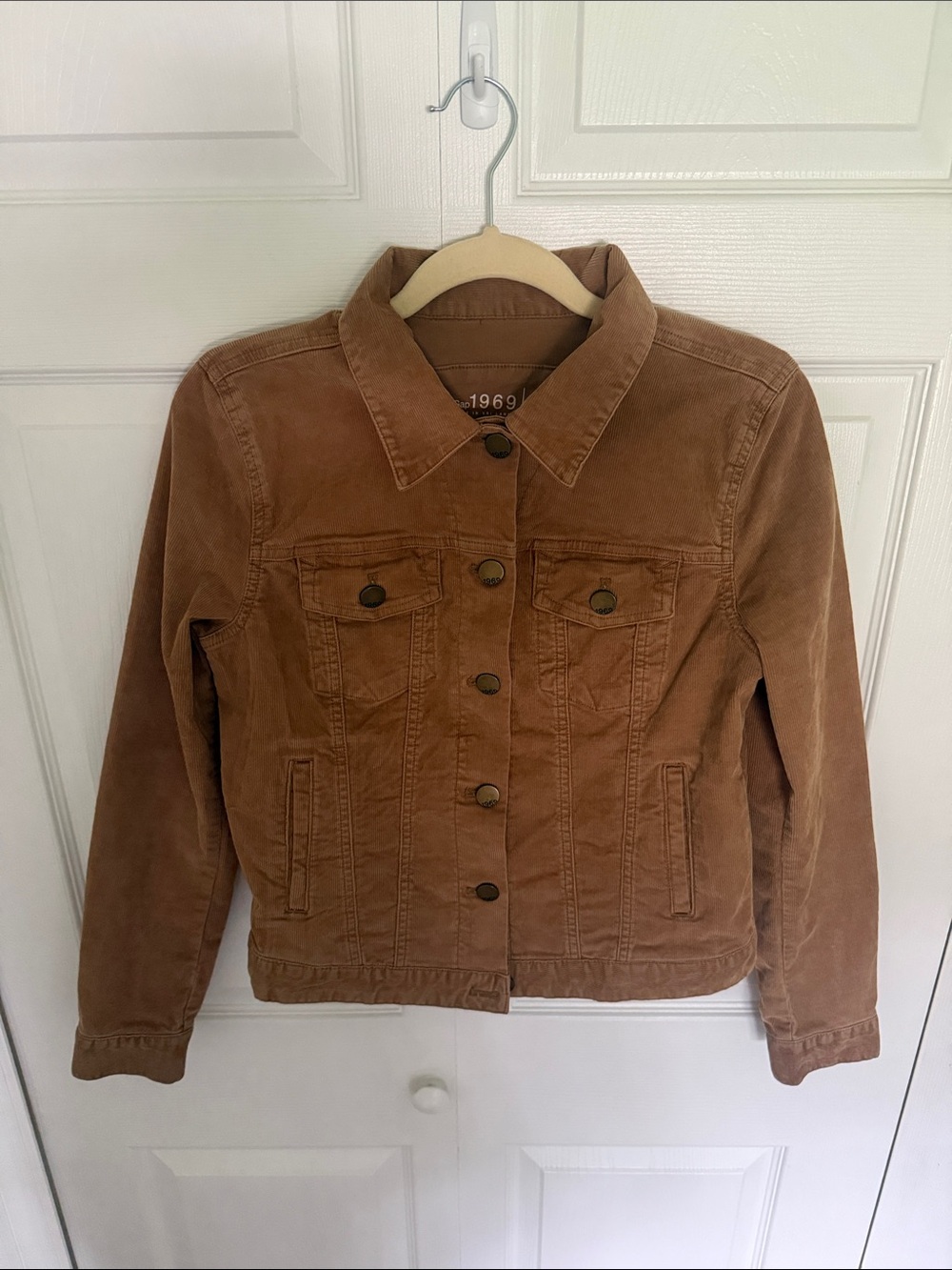 GAP Women's Brown Corduroy Jean Jacket
